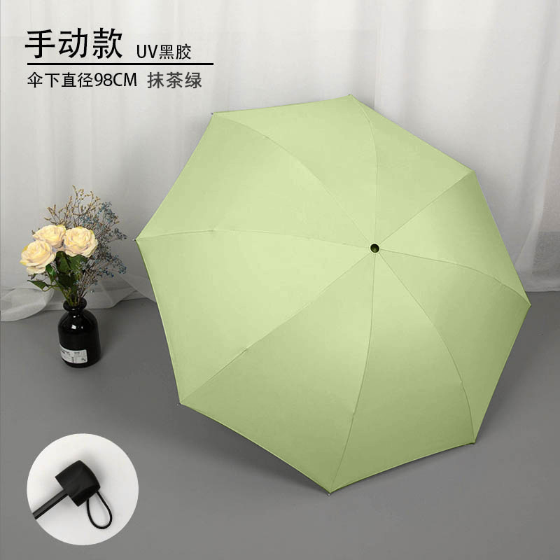 Enlarged manual three-fold 8-bone standard - Matcha green