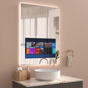 Modern Android <strong>Smart</strong> LED Wall-Mounted Magic <strong>Mirror</strong> with Bluetooth Music for Salon Hotels Gyms Bathrooms