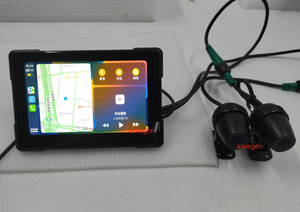 5&quot; Linux <strong>Touch</strong> <strong>Screen</strong> Motorcycle With GPS Navigation Wireless Carplay Android Auto Motorbike Display Waterproof - Product Image 6