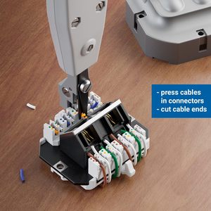 Инструмент для 110 проводов RJ45 Keystone Jack, сетевой кабельный телефонный модуль, многофункциональные плоскогубцы - Product Image 5