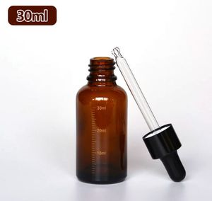 יוקרה 5 מ "ל-100 מ" ל ענבר ריק שמן אתרי פנים serums עיניים טיפות טיפות זכוכית לניקוי פנים