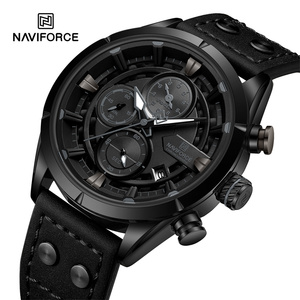 NAVIFORCE 8045 BBB lusso uomo moda Sport orologio da polso cronografo multi funzione orologio al quarzo fabbrica personalizzato OEM - Product Image 1