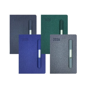 2026 Custom 365 giorni taccuino spagnolo-inglese copertina in pelle PU con stampa Logo cucito legante diario regalo Planner - Product Image 3