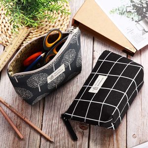 Pamela tuval makyaj çantaları baskılı kozmetik çantaları fermuar makyaj çantası ile çok fonksiyonlu seyahat organizatör torbalar - Product Image 5
