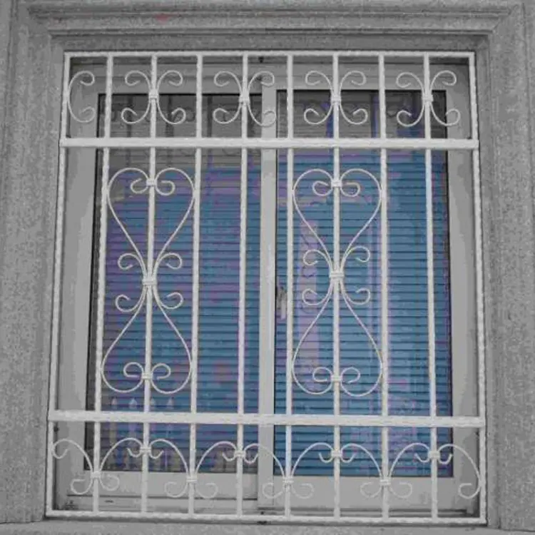 Prezzo di fabbrica in ferro battuto finestra griglia di disegno per la sicurezza