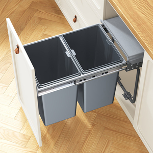 Papelera de reciclaje 2 en 1 HNOSS, cubo de basura, cubo de basura de cocina, cubo de basura integrado - Product Image 4