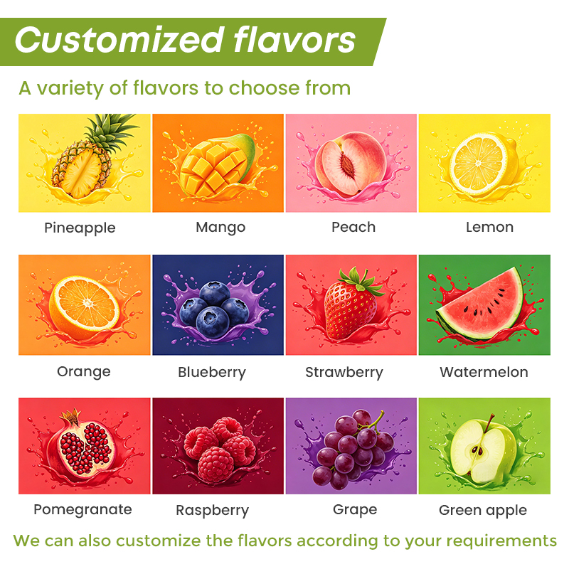sabores de frutas