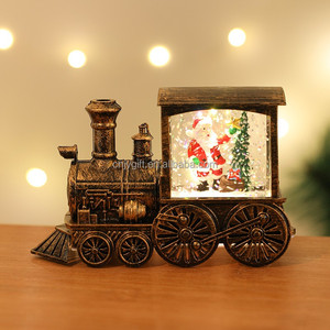 Ít Train trang trí ít ánh sáng ban đêm Santa ánh sáng đèn đêm với trang trí Train Đèn Lồng Chủ cho Giáng sinh - Product Image 1