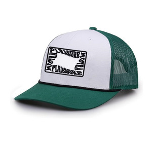 6 <strong>Panel</strong> 2 Tone Design <strong>With</strong> Front Stitching Embroidery <strong>Patch</strong> Adjustable Structured Mesh Back Baseball Caps Rope Trucker Hat - Product Image 3