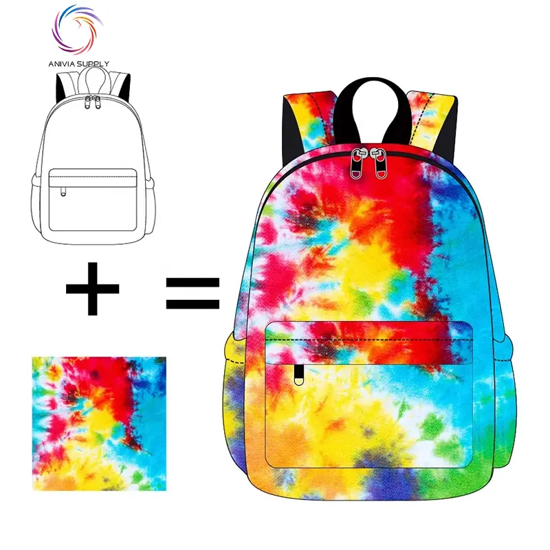 Sac à dos personnalisé pour filles, mini sac à dos imprimé personnalisé pour garçons, sac à dos avec logo personnalisé, petit sac tie dye, sac de retour à l'école