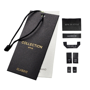 <strong>Custom</strong> Brand Name <strong>Printed</strong> Cotton Luxury Paper <strong>Hang</strong> <strong>Tags</strong> <strong>String</strong> Labels Recycled for Garments Shoes Bags <strong>Tags</strong> with Logo - Product Image 3