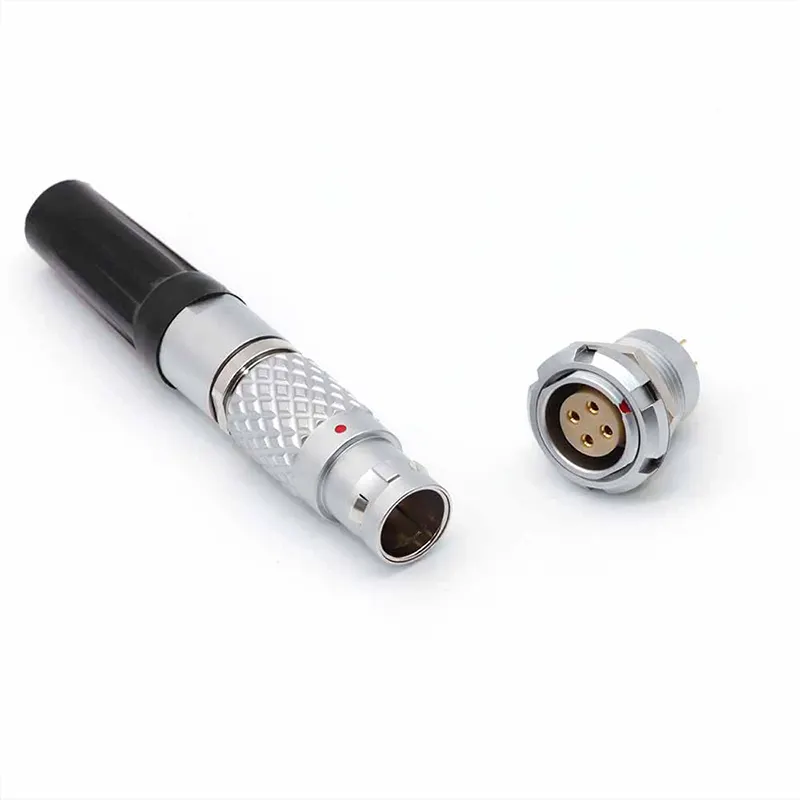Connector Supplier Mechanical Connector Push Pull Connector 4 Pin Plug for Medical Industry