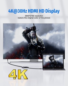 2024 mejores accesorios de computadora 3 en 1 USB C HUB con adaptador de 4K30Hz y USB 3,2 10Gbps hub de datos
