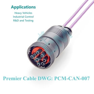 Enregistreur CAN SAE J1939 9 broches Type 1 Noir à double DB9 Splitter Y Câble pour CANBus Automotive Truck Bus <span class=keywords><strong>Test</strong></span> Diagnostic - Product Image 6