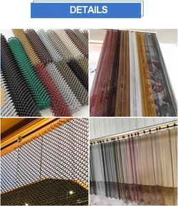 Cortina de malla decorativa de aluminio: ligera y elegante para interiores modernos