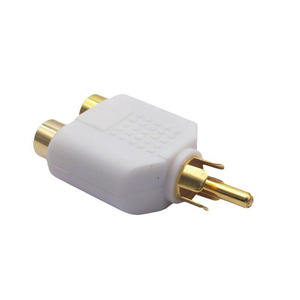 <strong>2</strong> <strong>RCA</strong> Female to <strong>1</strong> <strong>RCA</strong> Male Audio AV Adapter Phono Audio Connector Audio Jack <strong>Splitter</strong> <strong>RCA</strong> <strong>2</strong> Pin Male Female Socket Plug - Product Image 3