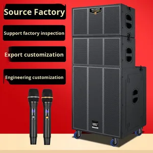 Fonte di fabbrica 500W ad alta potenza 15 pollici Multi-funzionale batteria Mobile esterna palco quadrato linea linea <span class=keywords><strong>Array</strong></span> altoparlante RGB - Product Image 5
