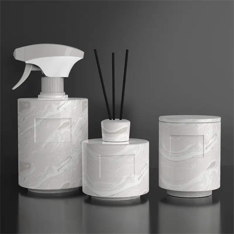Kabbala einzigartige stilvolle dekorationen duft-set kerzenglas schilf-diffusor keramisch glas raum spray keramik kerzengläser