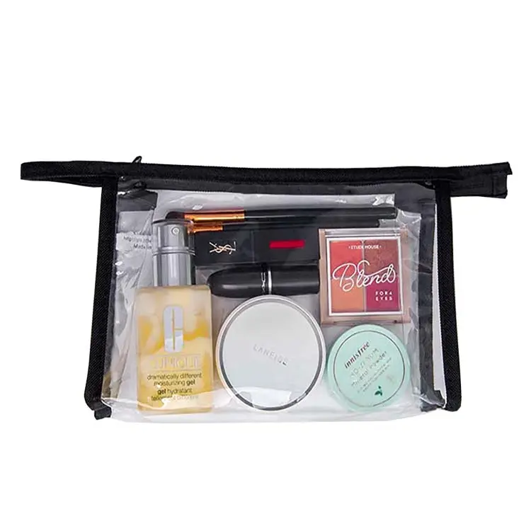 Good quality Custom Make up Bag Cosmetic Clear Plastic Zip Bags for Daily Necessities Packaging