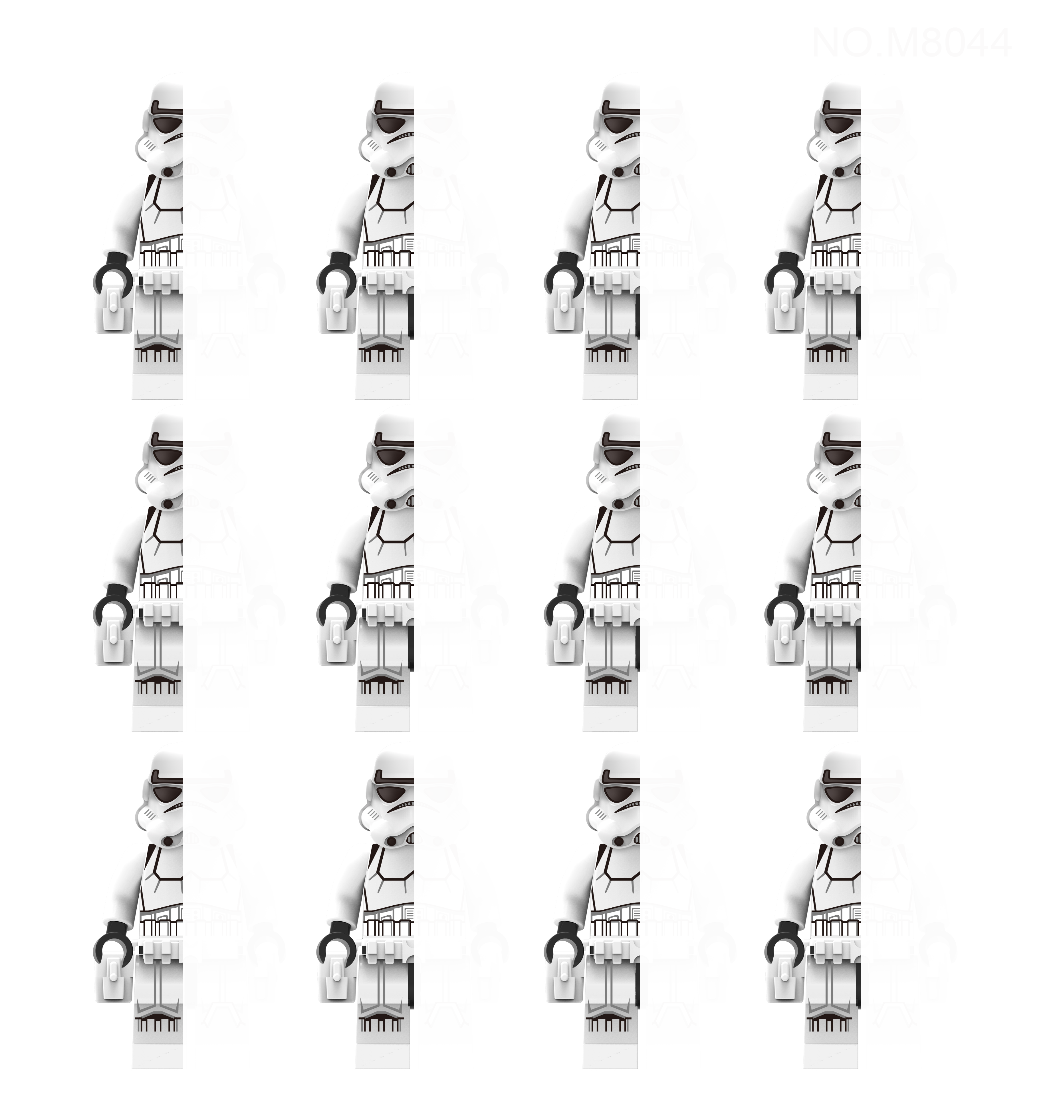 Stormtrooper blanc-12 pièces
