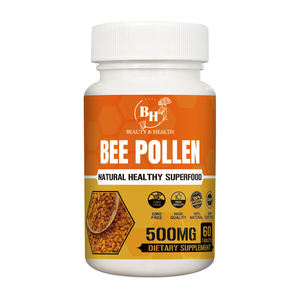 Marque privée d'usine OEM Comprimés d'extrait de pollen d'abeille de gelée royale 100% naturel non biologique pour adultes 60 comprimés - Product Image 1