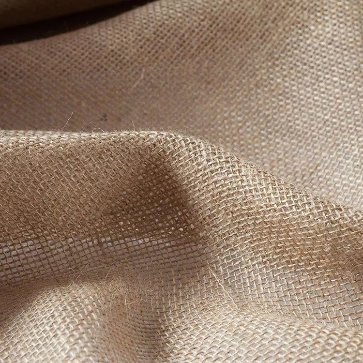 Rotolo di nastro di corda in tessuto di iuta di tela di iuta sostenibile resistente all'usura naturale per fai da te