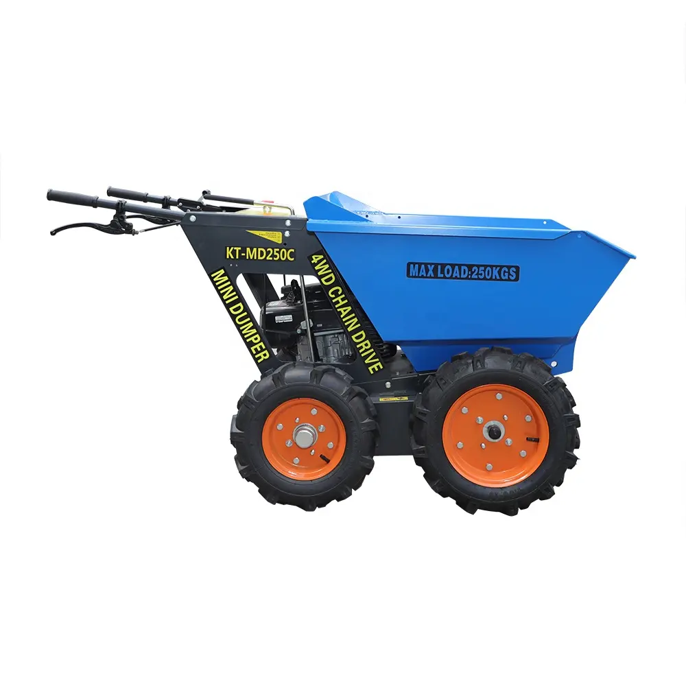 KT-MD250C CE EPA costruzione agricola micro mining piccolo diesel mini dumper 4x4 per il prezzo del giardino