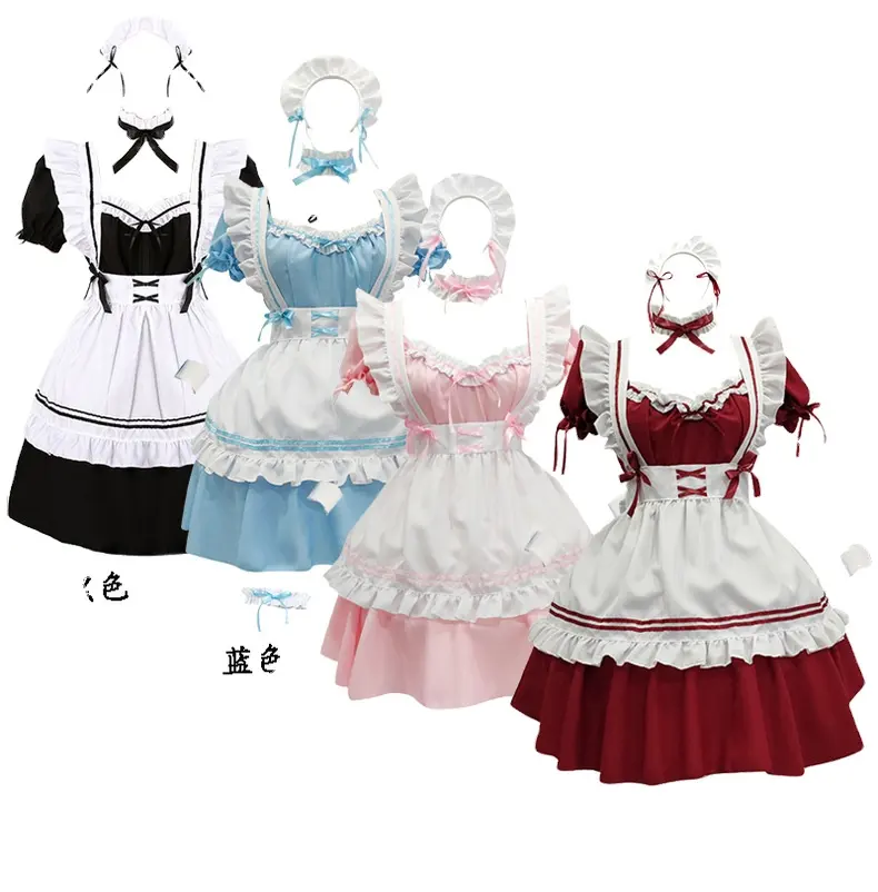 Costume de demoiselle d'honneur japonais cos, tenue d'étudiant pour fille, grand garçon, Lolita, Costume secondaire