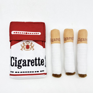 Toptan çevre dostu peluş <span class=keywords><strong>Pet</strong></span> malzemeleri sigara durumda çiğneme köpek oyuncak ile ses yayan köpek oyuncak - Product Image 4