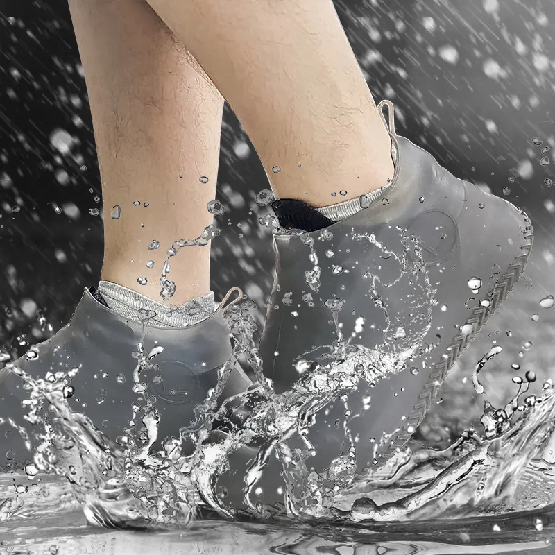 Couvre-chaussures imperméables, 1 paire, housse en Silicone, écologique, réutilisable, pour bottes de neige, hiver, lavable, pour enfant