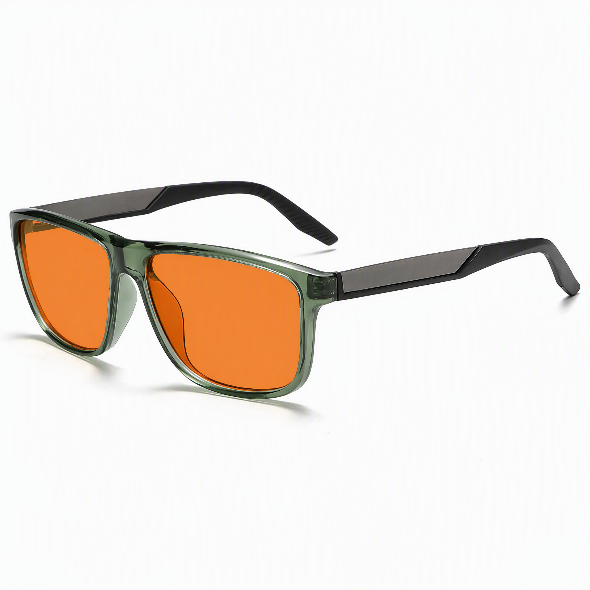 Transparent green-Orange