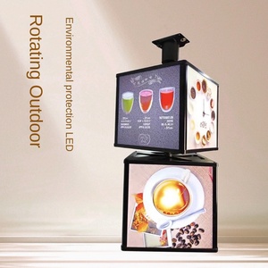 Bền Không Thấm Nước PVC Dọc LED Hộp Đèn Cho Quảng Cáo Ngoài Trời Sàn-Đứng Xoay Hot Pot Dấu Hiệu Cửa Cho Nhà Hàng - Product Image 3