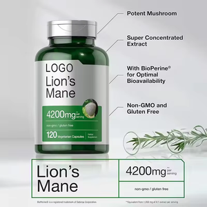 Suplemen Herbal kapsul jamur Exrtact Pills Vegetarian kapsul jamur surai untuk kesehatan otak dan kekebalan - Product Image 2