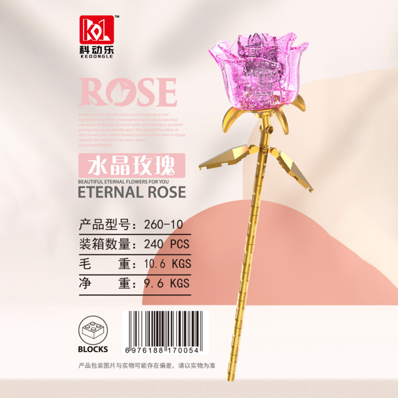 กุหลาบม่วงคริสตัล-กล่อง