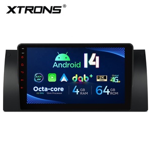 XTRONS 9英寸4 + 64GB适用于宝马X5 E53安卓14车载立体声多媒体播放器内置DAB AKM数字信号处理器全球4G IPS陀螺仪传感器 - Product Image 4