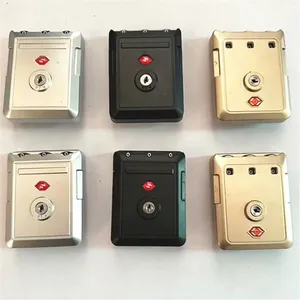 TSA 3位密码锁抛光便携式凸轮锁，用于工具柜储物柜和行李箱旅行的门安全 - Product Image 4
