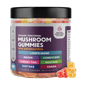 OEM Eigenmarke bio funktioneller Pilzkomplex Gummibonbons für Nootropisches Hirn-Supplement, Immununterstützung, Stresslinderung - Product Image 1