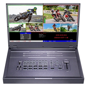 Conmutador de 5 canales para equipo de estudio de grabación HDMI con dispositivo de aluminio Transmisión de entrada y salida de pozo para transmisión de radio y TV - Product Image 1
