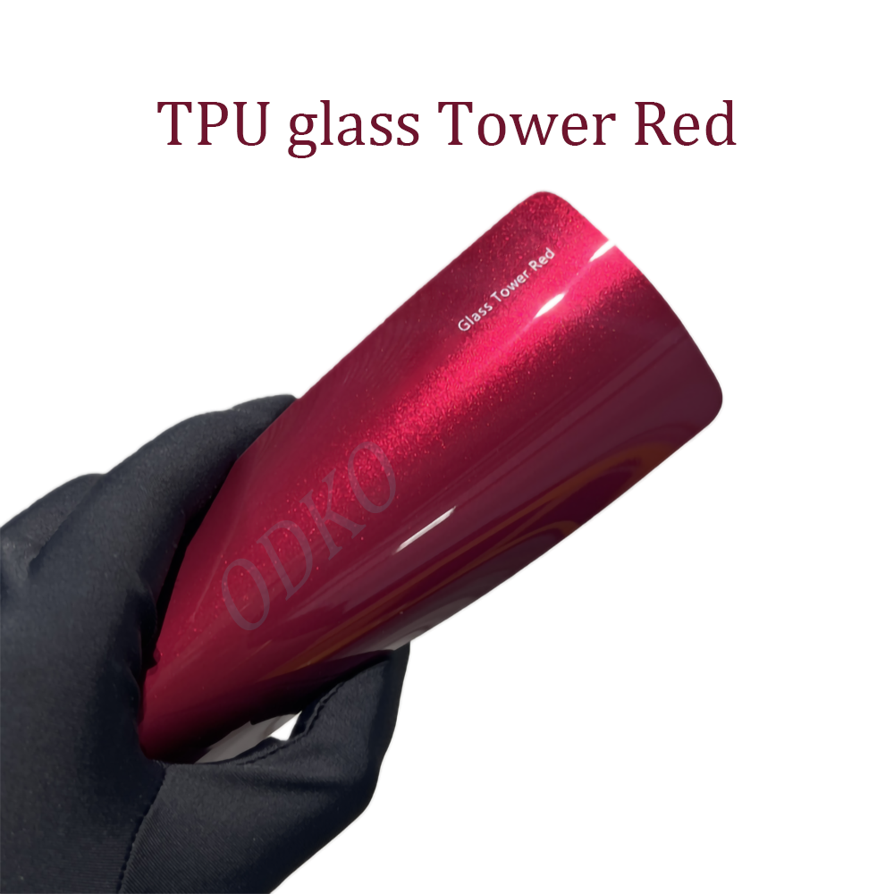 Tour en verre TPU Rouge
