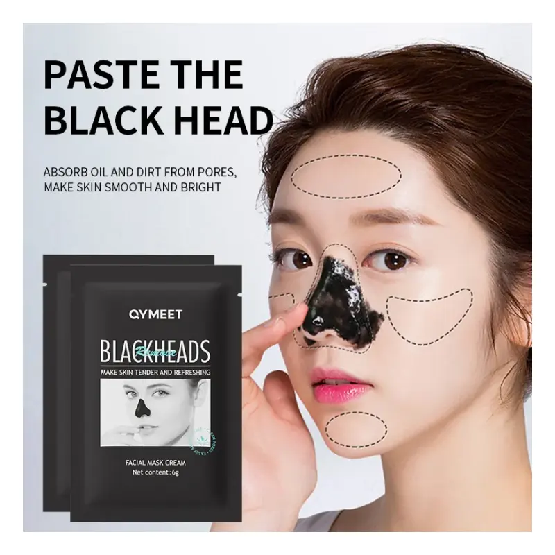 Maschera per la rimozione della testa nera maschera per il viso nera trattamenti per l'acne maschera per la pulizia profonda idratante del viso peel off