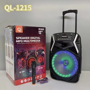 新款60w输出动力电池源户外蓝牙扬声器，带RGB灯12英寸大低音炮 - Product Image 3
