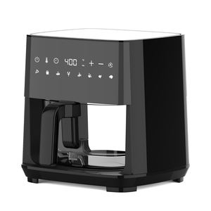 4.5-Quart <strong>Digital</strong> Air Fryer with Glass Basket, Adjustable <strong>Temperature</strong>, LED Touch Panel Control, One-Touch Oil Free Cook Presets - Product Image 3