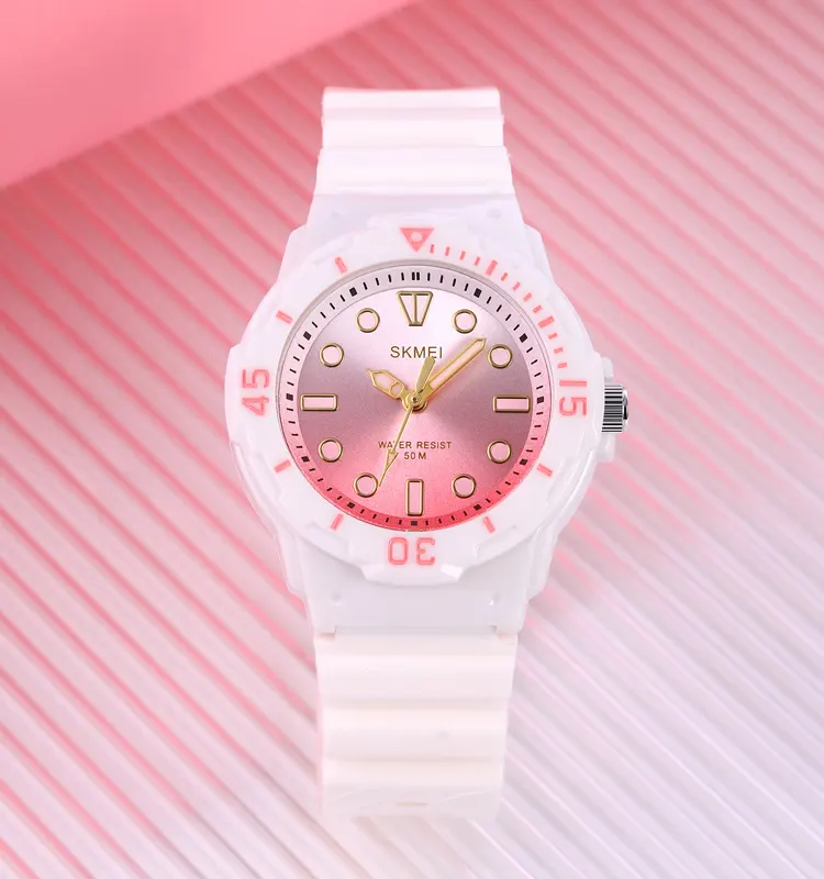Skmei 2012-Reloj de pulsera analógico para niños y niñas, pulsera con logotipo personalizado, impermeable, venta al por mayor