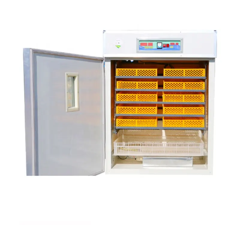 Incubadora de huevos con termostato directo de fábrica, diseño de incubadora, precio de Dubái, nuevo torneado automático de huevos