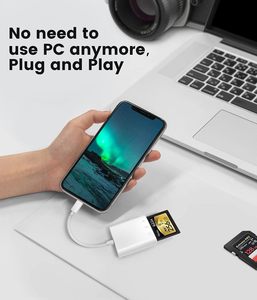 SD Memory Card Reader <strong>3</strong> in 1 Card Reader PD Charging Writer for <strong>Apple</strong> <strong>IOS</strong> 8pin Smart Card Reader for iPhone - Product Image 6