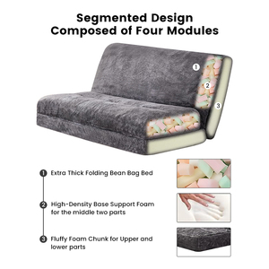 Cómodo colchón de tatami plegable de algodón gigante suave, colchón grueso y cálido para perezosos con correas King Size - Product Image 3