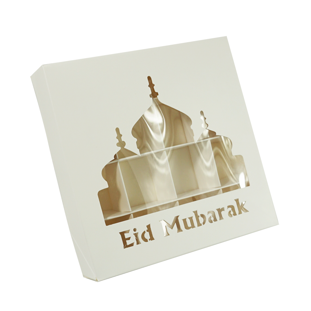 Caja de regalo blanca para Eid