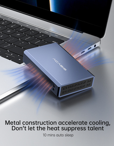 适用于ACASIS 2.5英寸双12tb usb-c至SATA 5gbps速度铝制外壳，带RAID功能的外部硬盘驱动器外壳 - Product Image 5