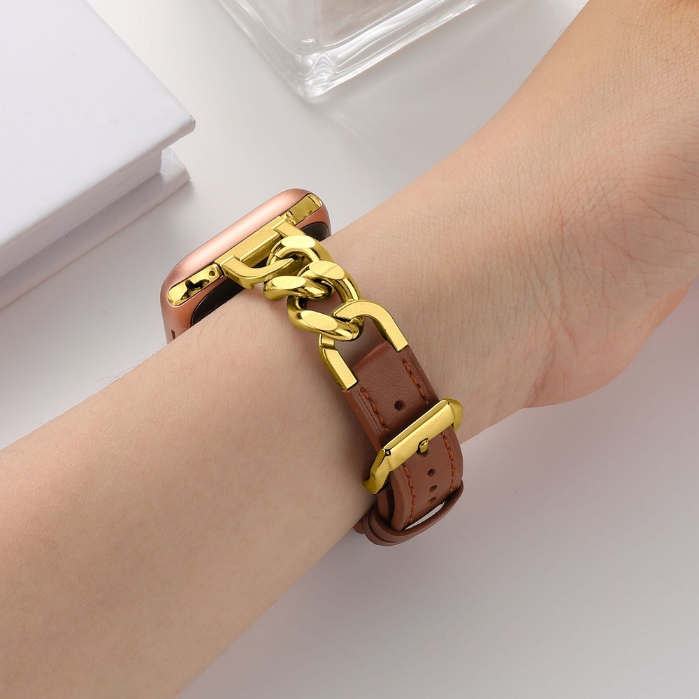 9# Brown-gold buckle