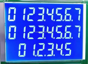 Kunden spezifisches TN6-digit 7-Segment-LCD-Display Schwarzer Hintergrund Weißer Text Industrielle Anzeige Instrumenten segment code Anpassbar - Product Image 4